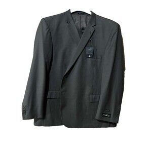 Pronto Uomo Suit & Pants 58 Regular 56 Waist Pinstripe Brown with tags